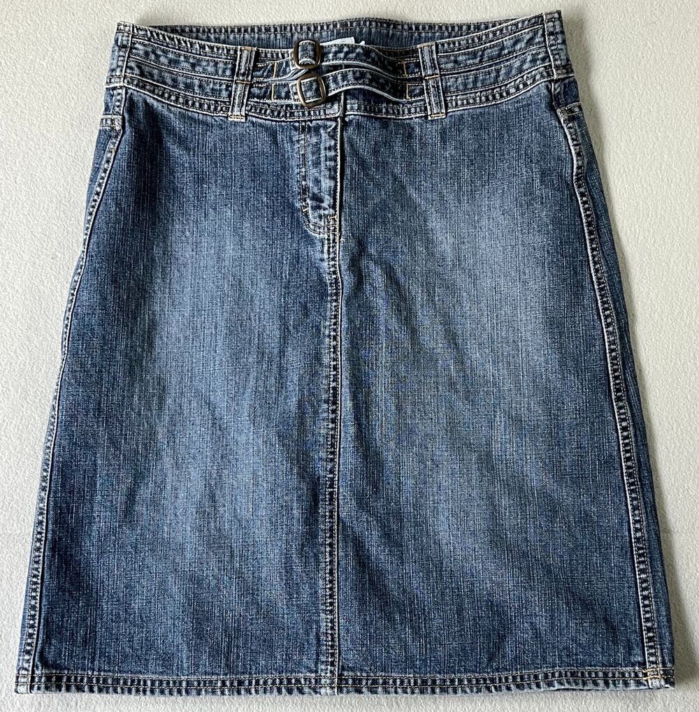 Calvin Klein Jeans Women’s Blue Denim Pencil Skirt, Knee Length, Size 6, EUC